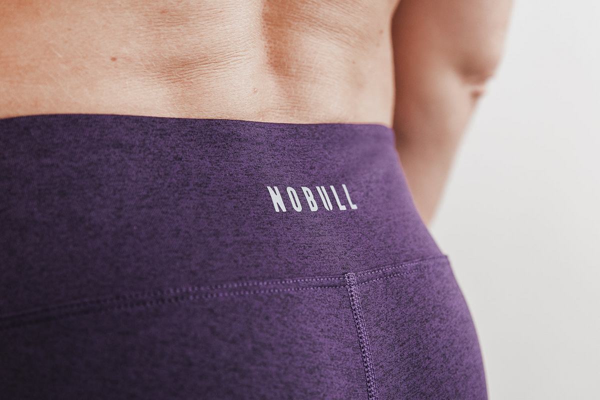 Nobull 2'' Plush Heather Korte Broek Dames Donkerpaars | 325816-HLF