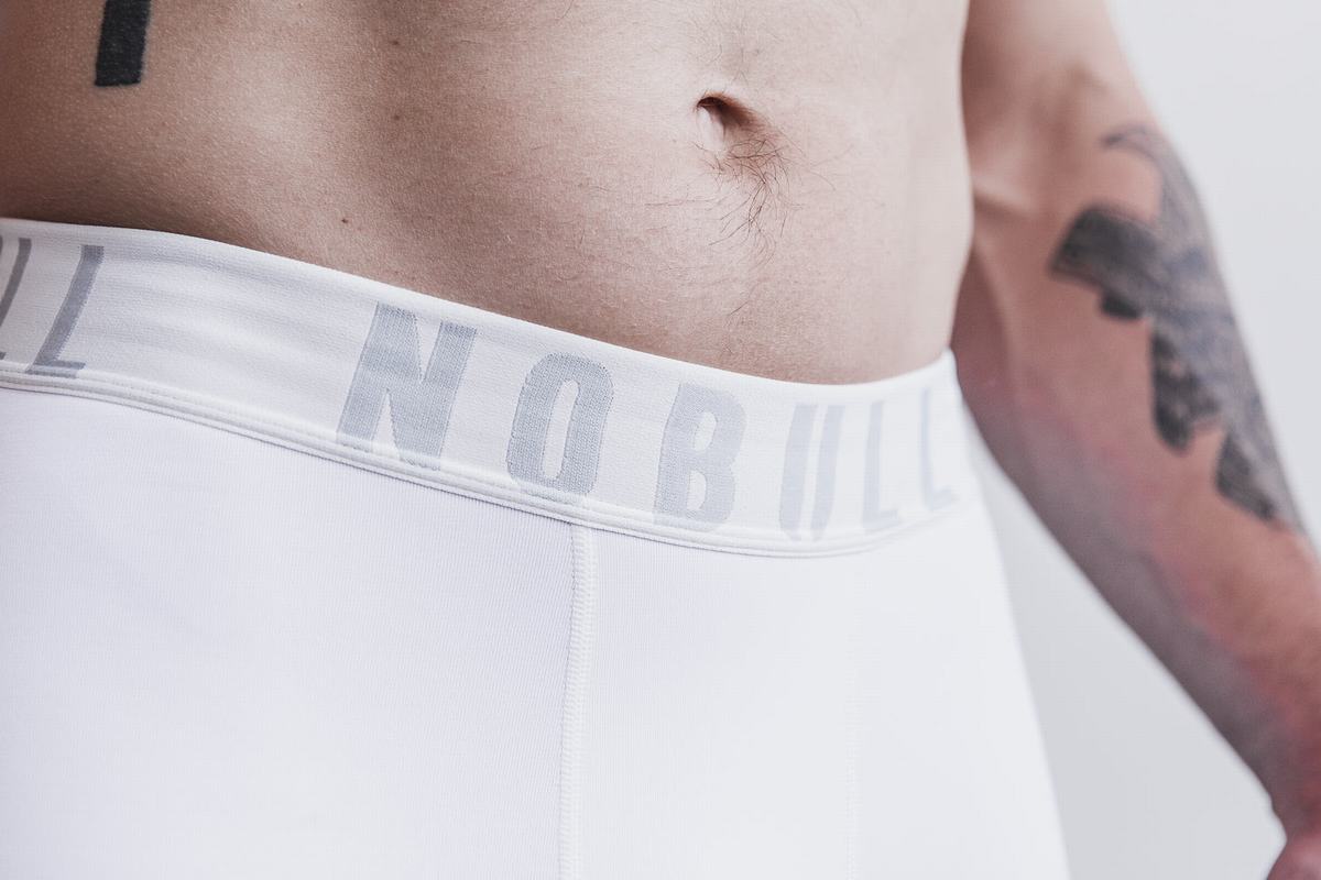 Nobull 3/4 Compression Tight Hardloopbroek Heren Wit | 396785-TKX