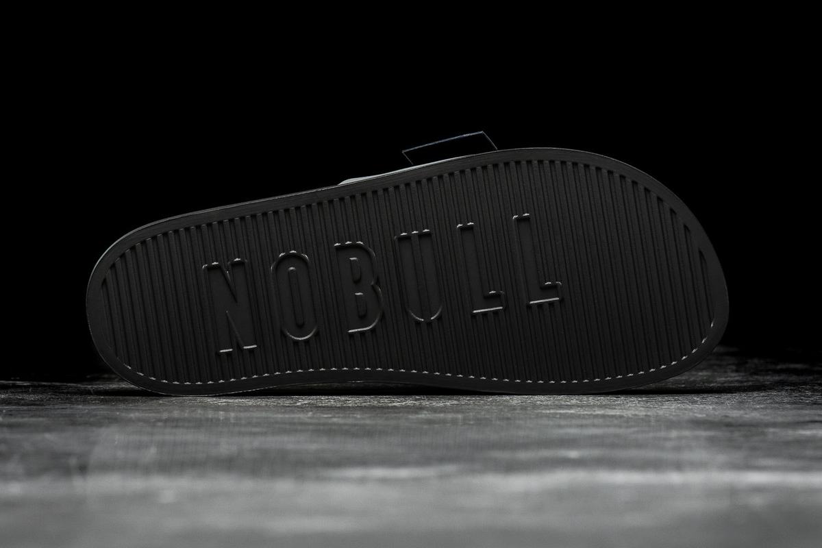 Nobull Adjustable Slippers Heren Donkergrijs | 709235-IRQ