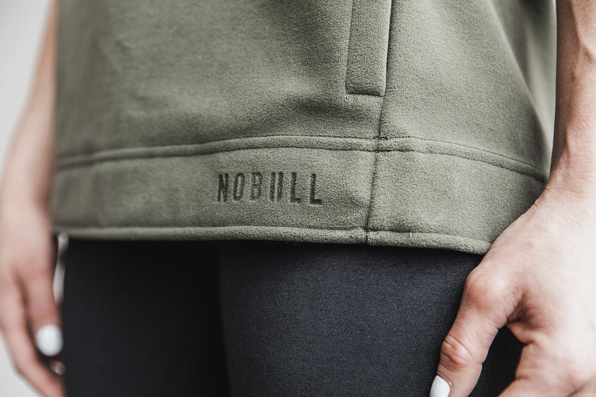 Nobull Arctic Mouwloos Cowl Sweatshirts Dames Groen | 972638-CGP