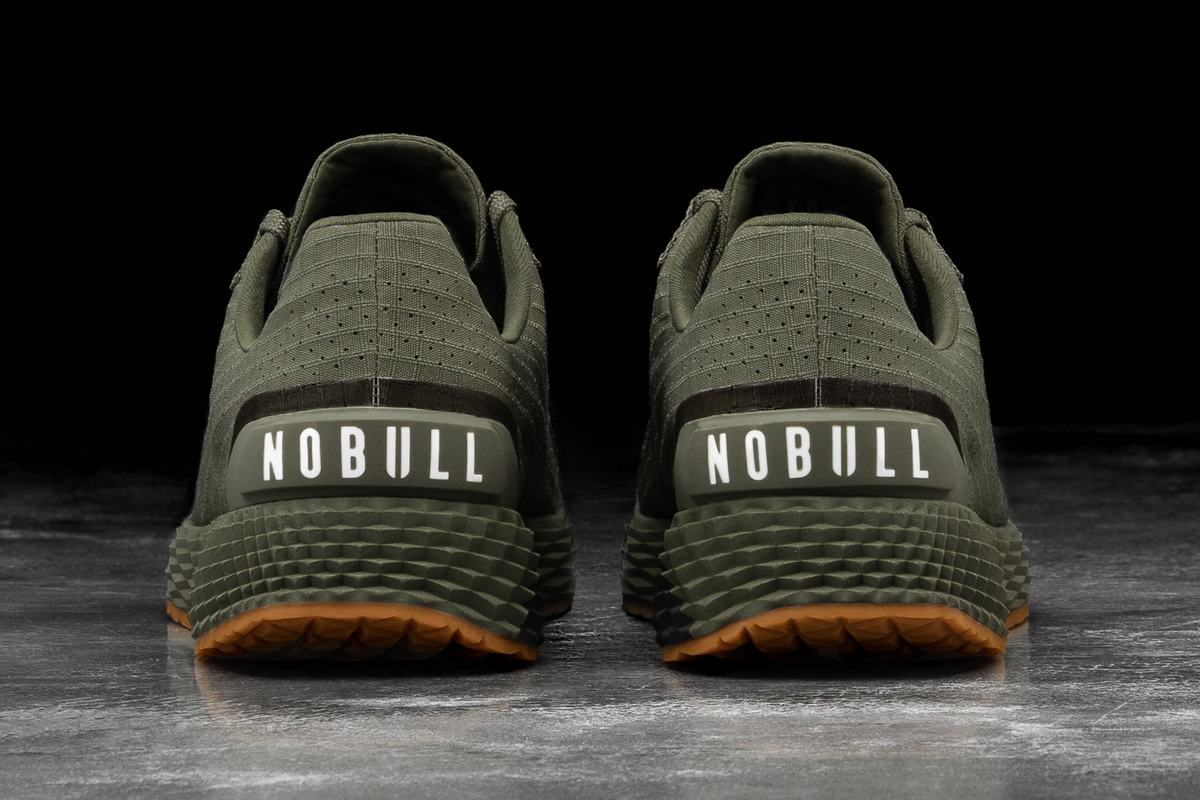 Nobull Army Ripstop Runner Loopschoenen Dames Olijfgroen | 056924-QKZ