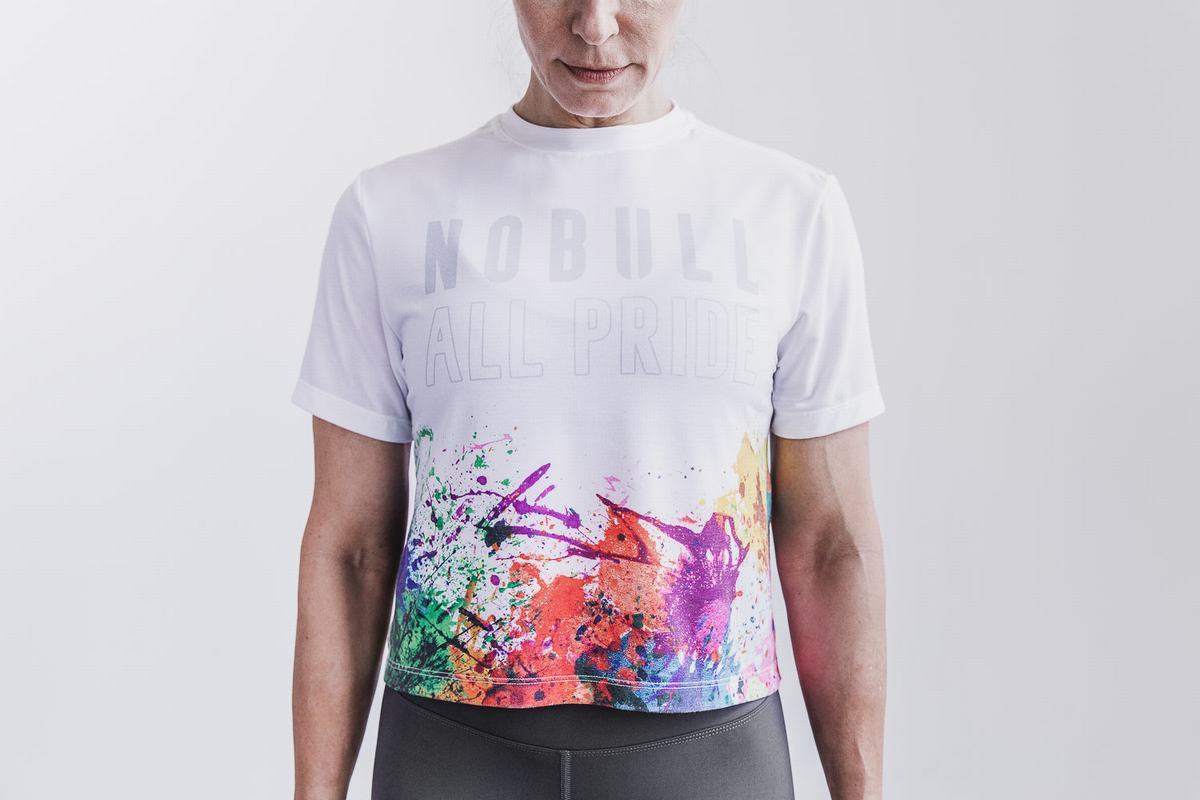 Nobull Boxy Pride Art Work T-shirts Dames Gekleurd | 163974-GTW