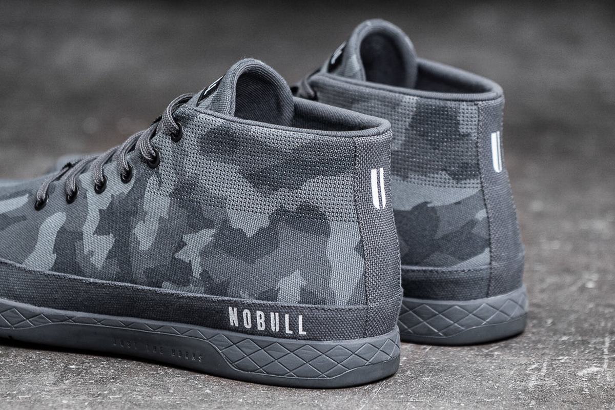 Nobull Canvas Mid Trainer Fitness Schoenen Heren Donkercamo | 713602-BET