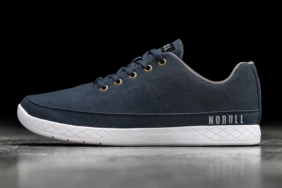 Nobull Canvas Trainer Fitness Schoenen Dames Donkerblauw | 109845-FMC