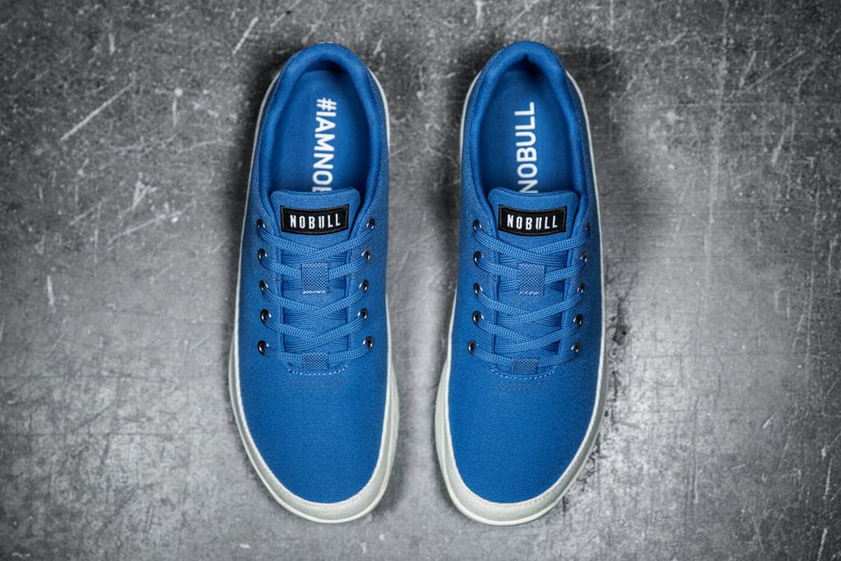 Nobull Canvas Trainer Fitness Schoenen Dames Blauw | 498617-KQC