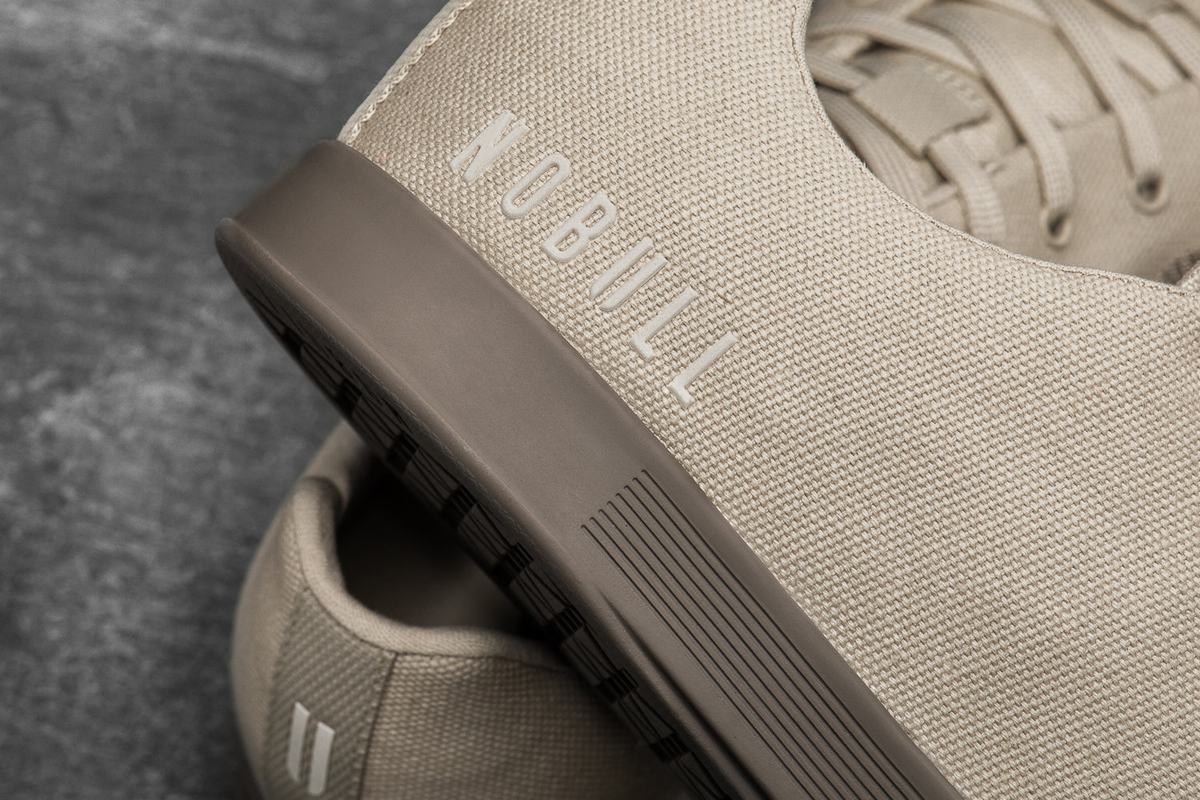 Nobull Canvas Trainer Fitness Schoenen Heren Beige | 519687-BNA