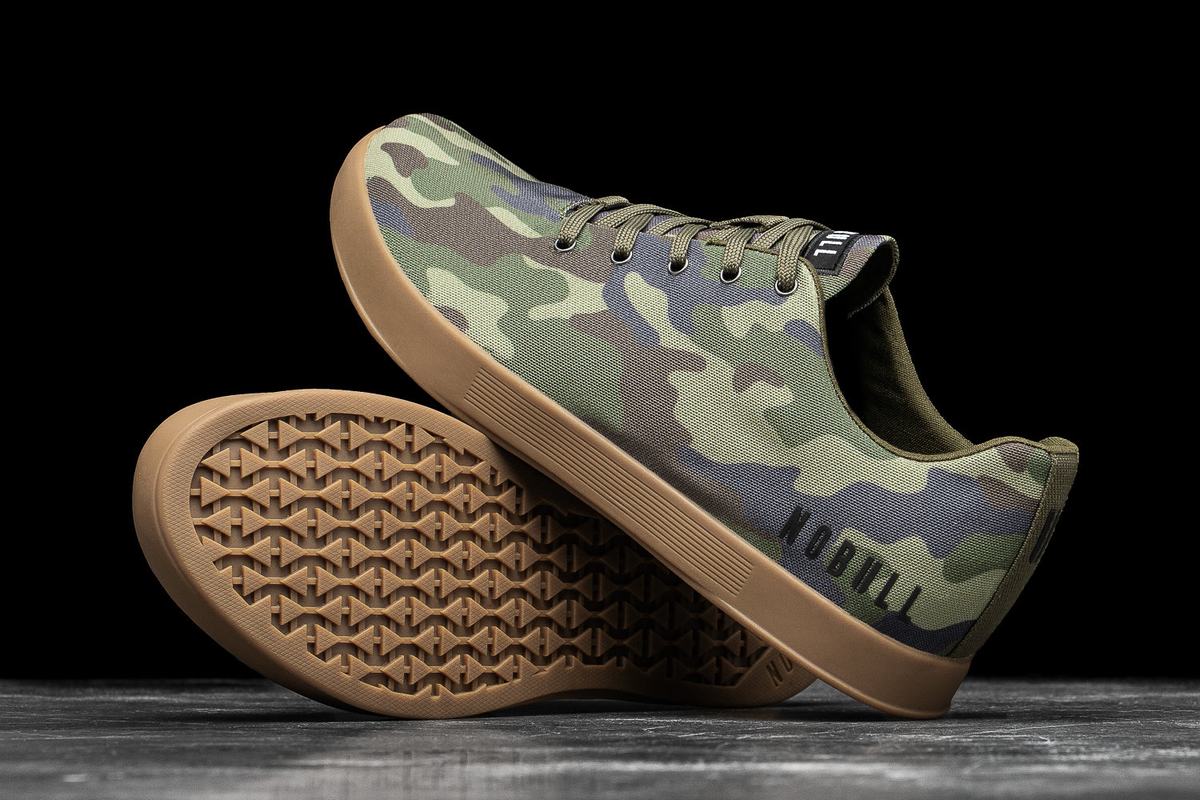 Nobull Canvas Trainer Fitness Schoenen Heren Camo | 650219-XZL