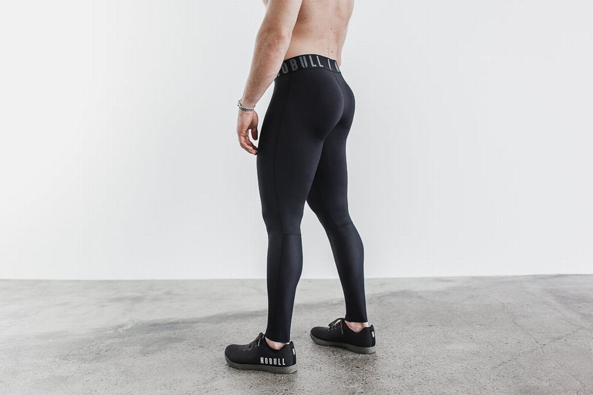 Nobull Compression Tight Hardloopbroek Heren Zwart | 853629-FGV