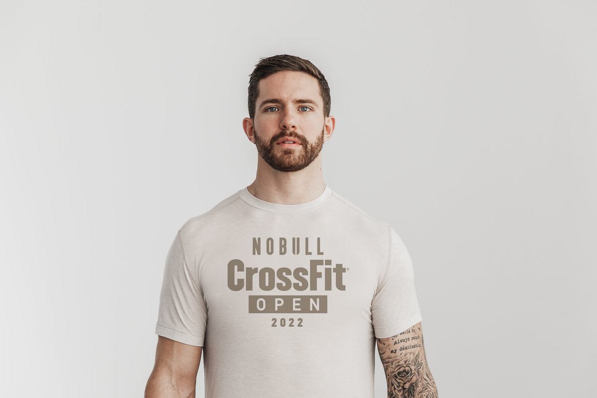 Nobull Crossfit Open® 2022 T-shirts Heren Beige | 950628-SGU