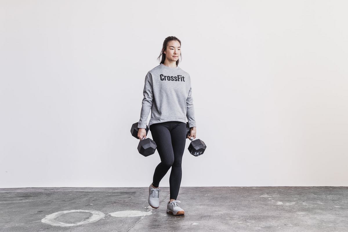 Nobull Crossfit® Crew Sweatshirts Dames Grijs | 921053-HYV