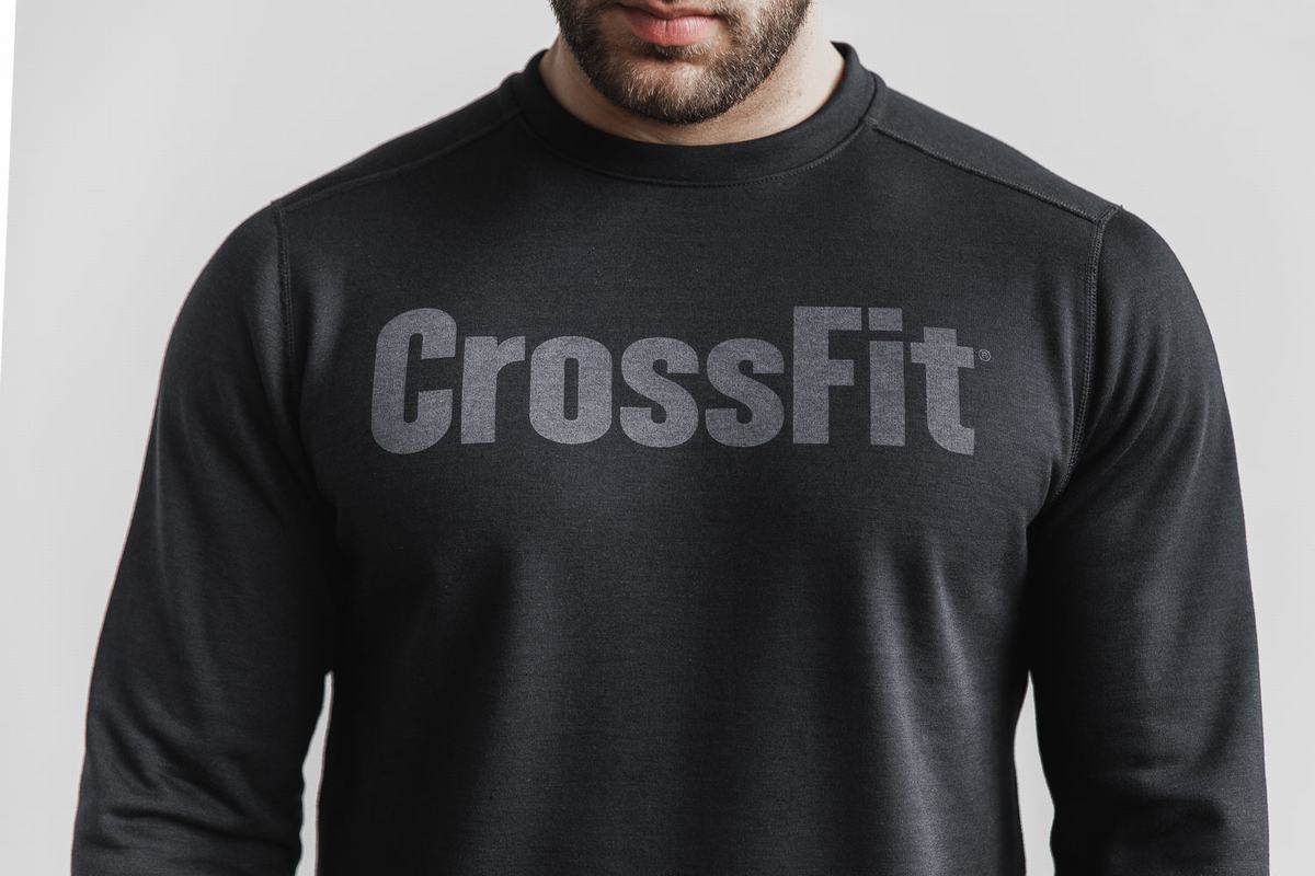 Nobull Crossfit® Crew Sweatshirts Heren Zwart | 278041-HZJ