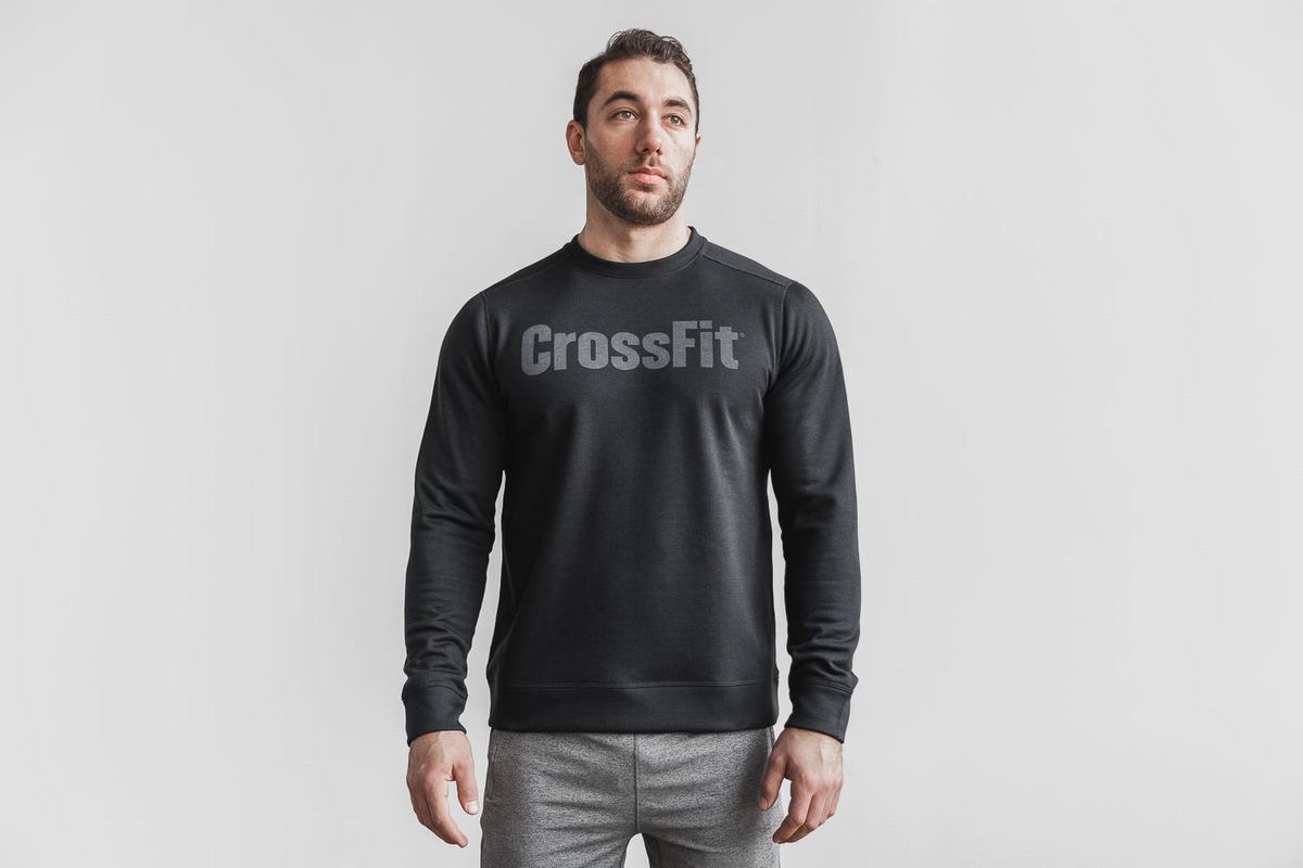 Nobull Crossfit® Crew Sweatshirts Heren Zwart | 278041-HZJ