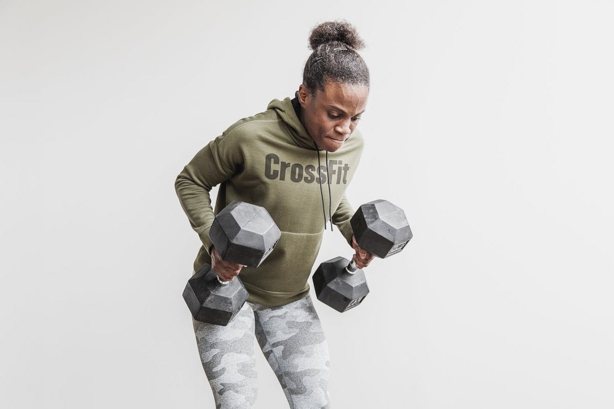 Nobull Crossfit® Hoodie Dames Groen | 167380-UIS