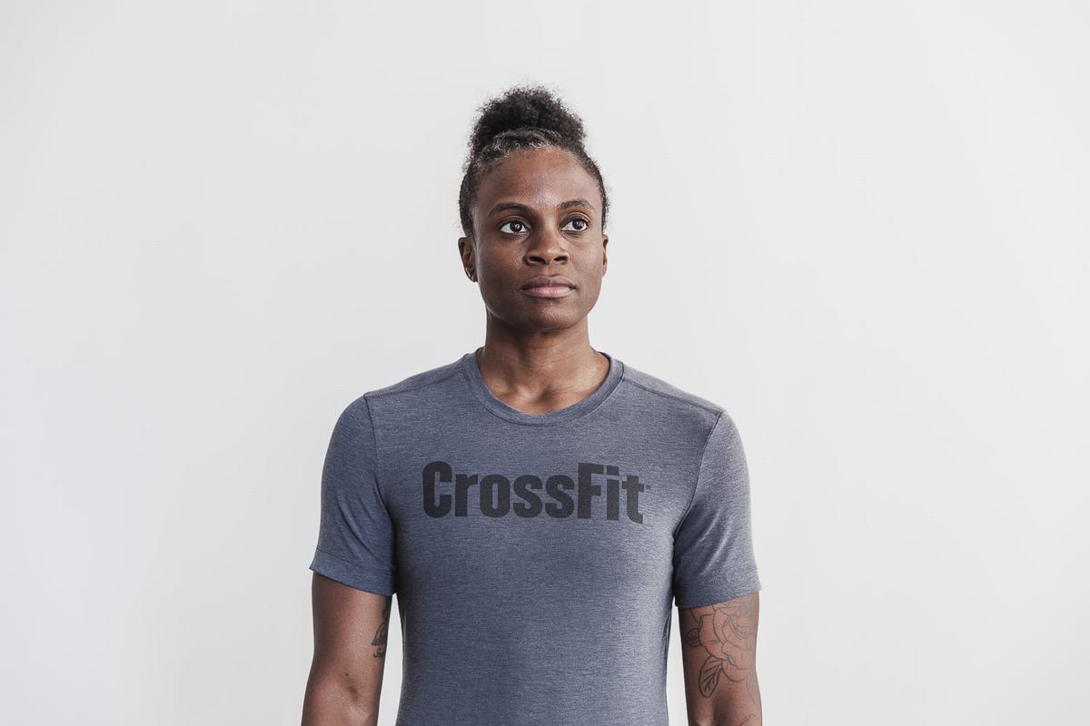 Nobull Crossfit® T-shirts Dames Diepgrijs | 847356-MVZ