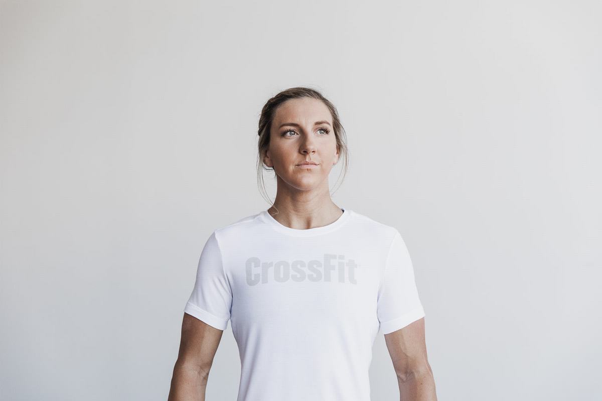 Nobull Crossfit® T-shirts Dames Wit | 827539-CAV