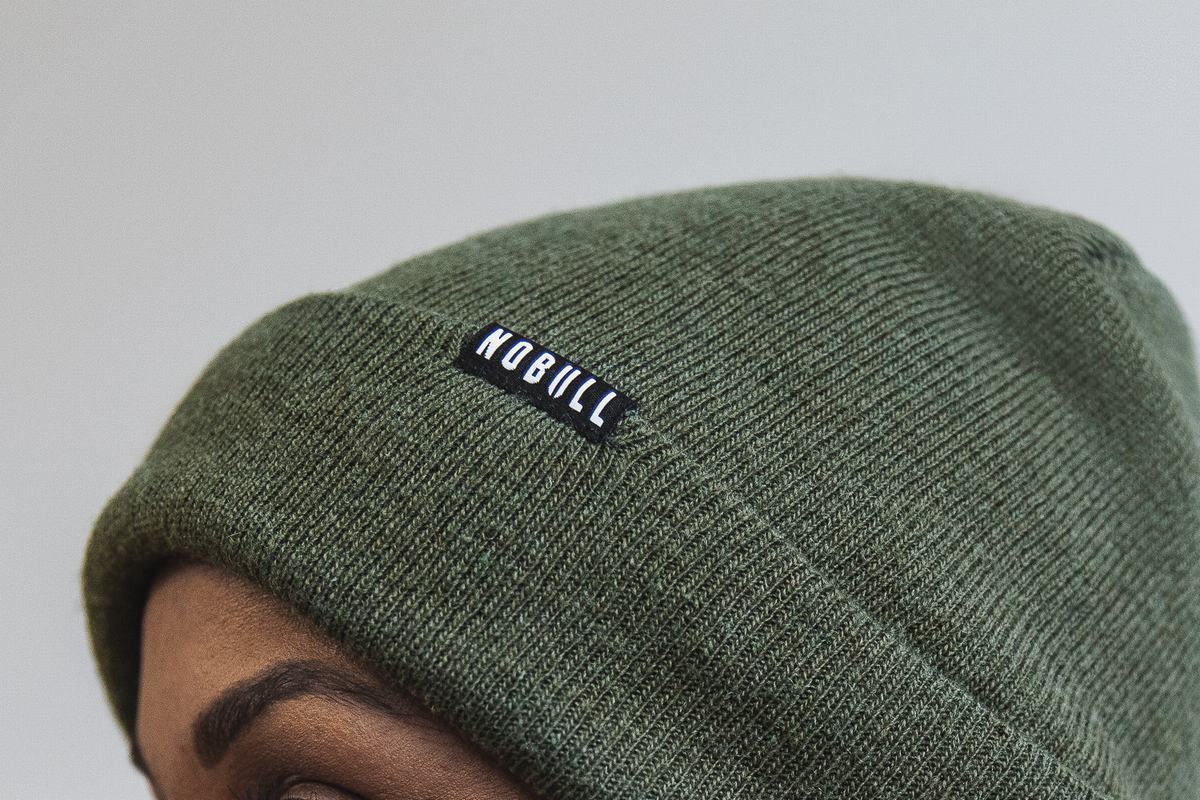 Nobull Cuffed Beanie Muts Dames Olijfgroen | 208564-EWA