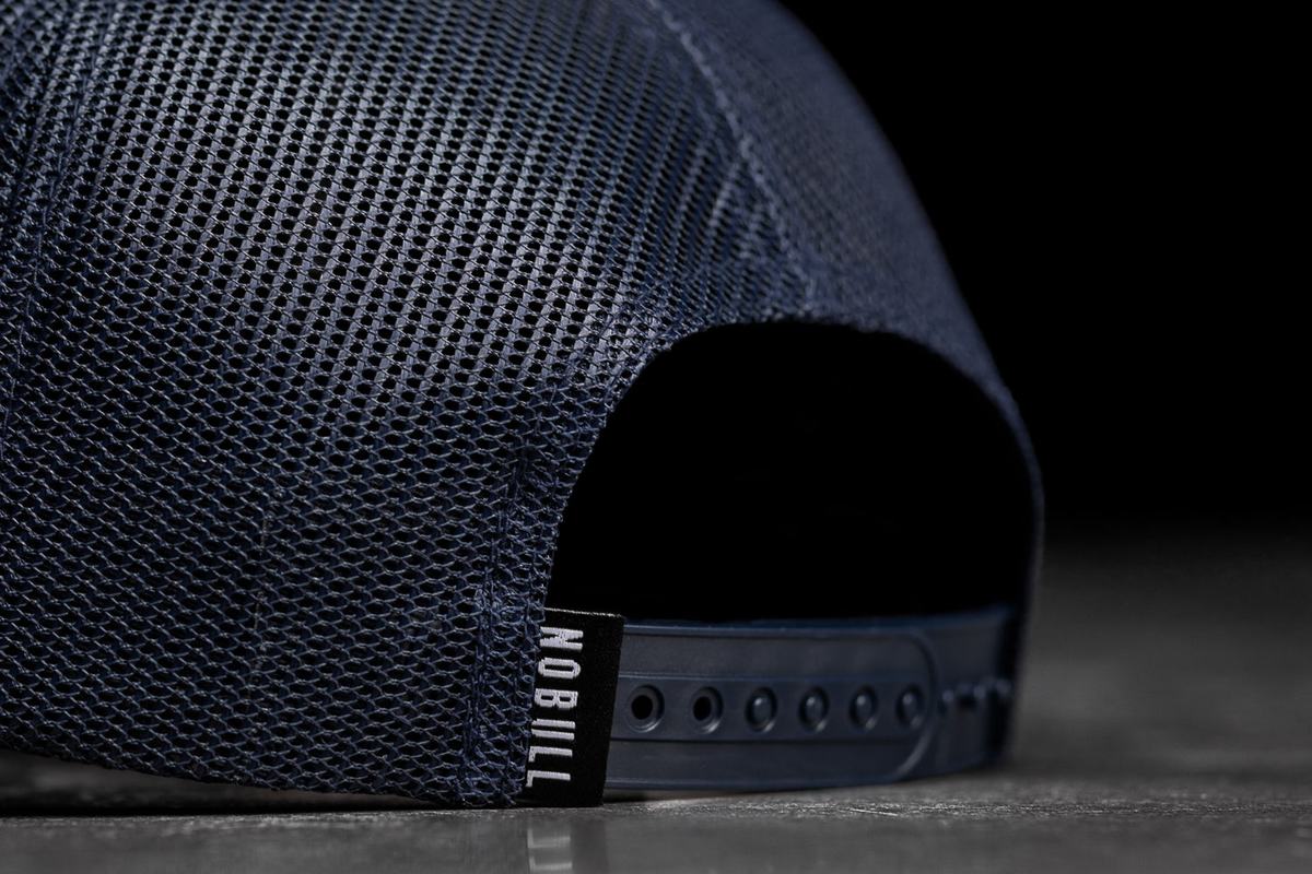 Nobull Curved-Brim Trucker Hoeden Heren Donkerblauw | 162953-LIO