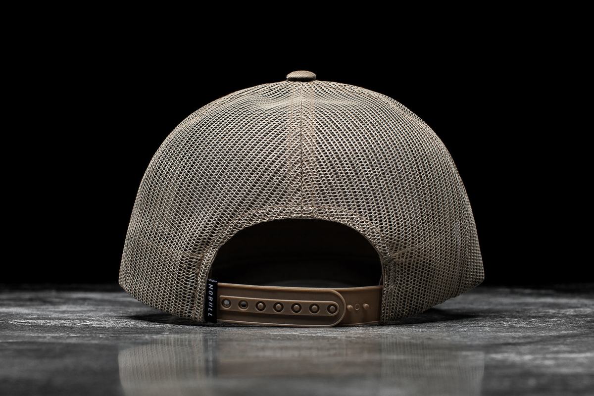 Nobull Curved-Brim Trucker Hoeden Heren Lichtbruin | 269150-BUG