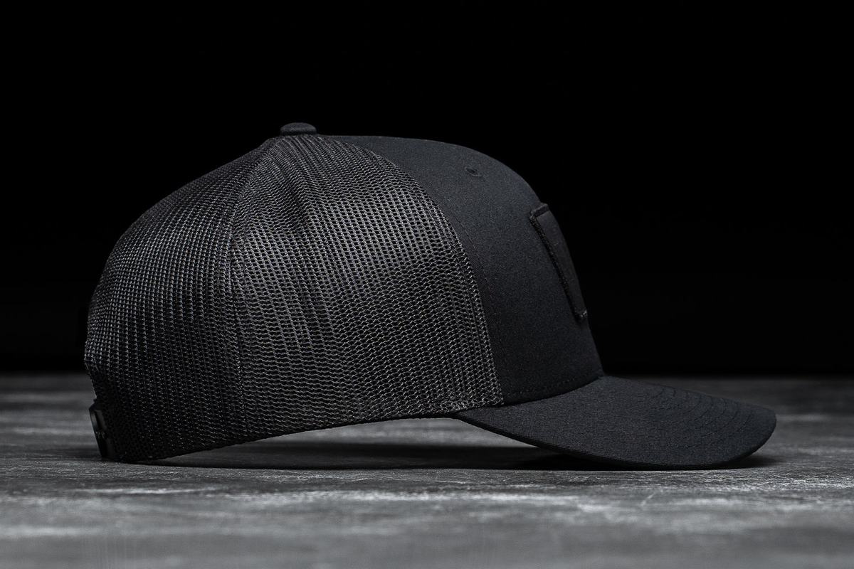 Nobull Curved-Brim Trucker Hoeden Heren Zwart | 805234-KFP