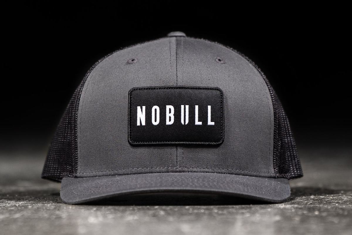 Nobull Curved-Brim Trucker Hoeden Heren Donkergrijs Zwart | 835607-WED