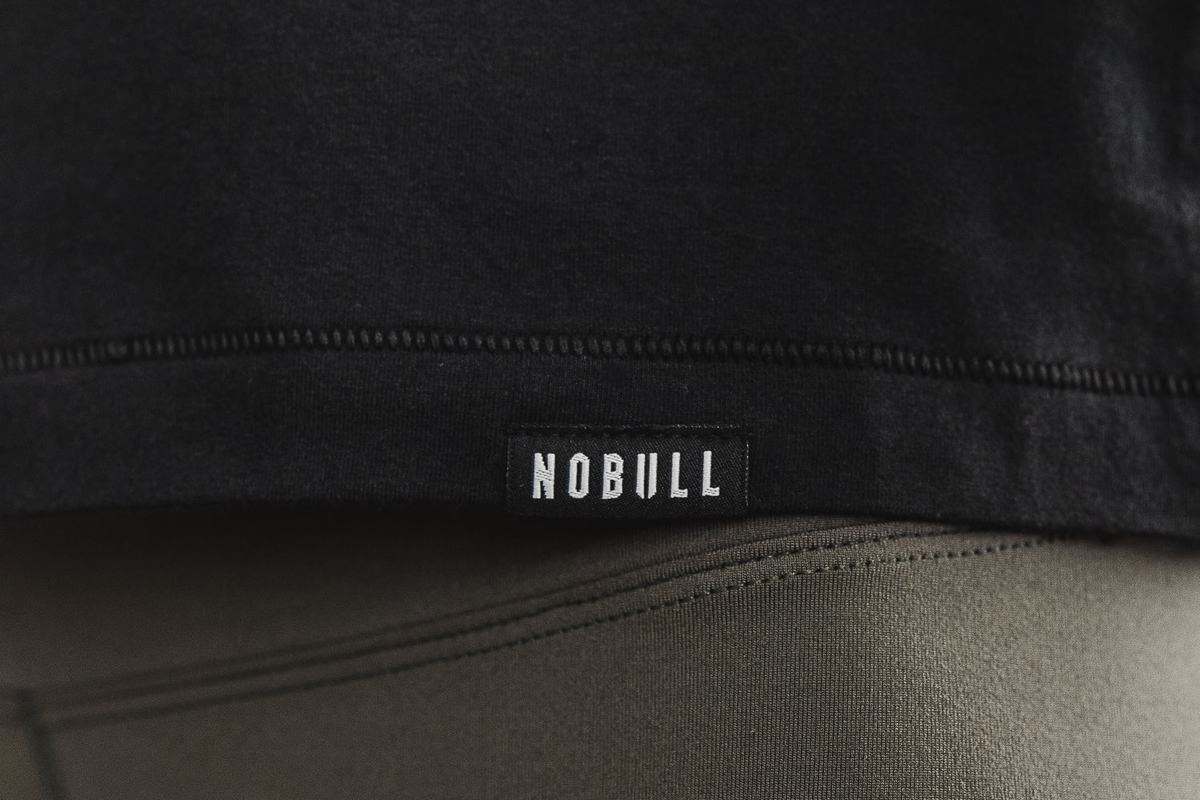 Nobull Heavyweight Pocket Boxy T-Shirt Lange Mouw Dames Zwart | 756021-XSR