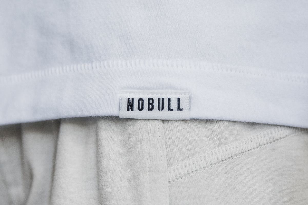 Nobull Heavyweight Pocket Boxy T-Shirt Lange Mouw Dames Wit | 786514-PXR