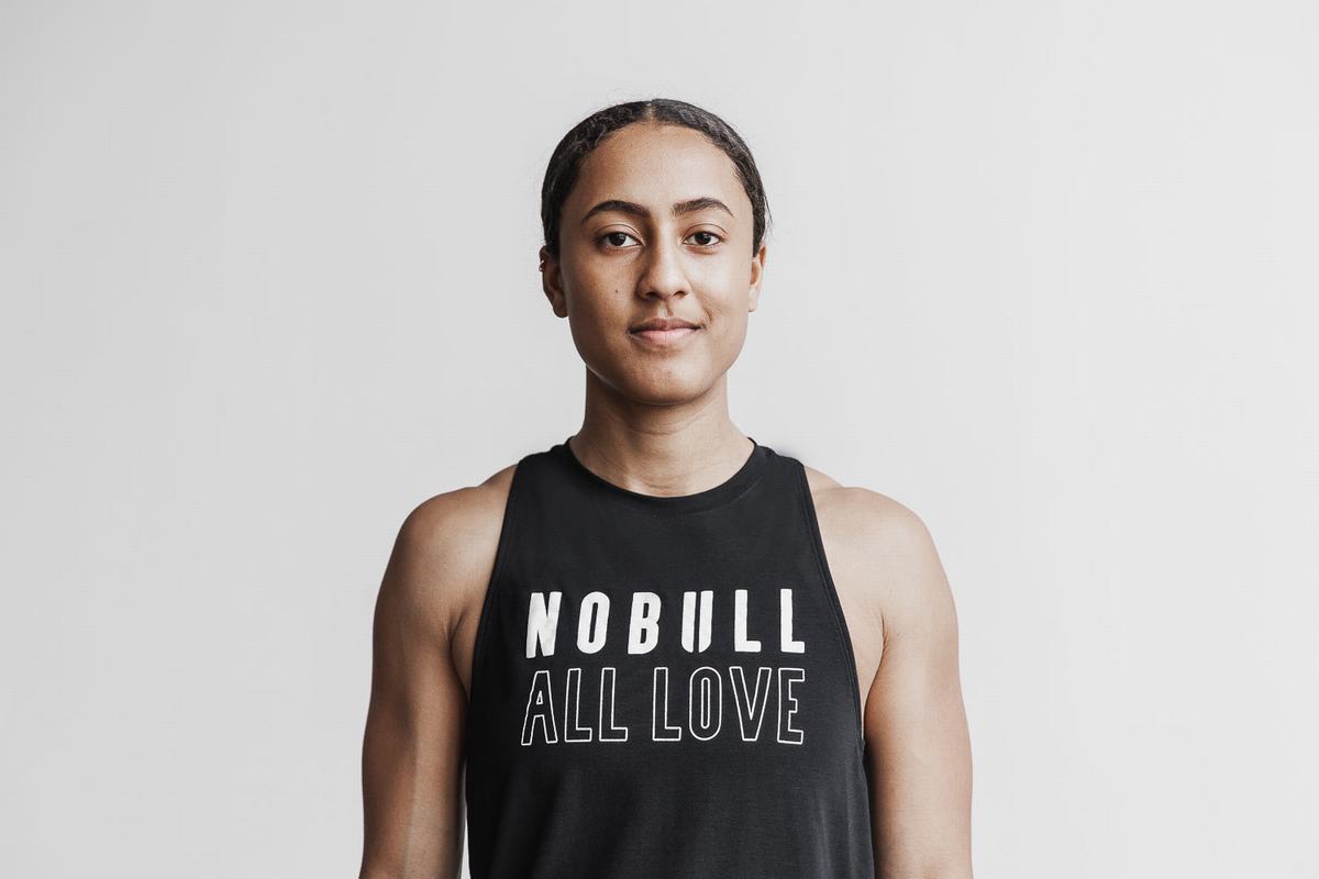 Nobull High-Neck All Love Tank Tanktop Dames Zwart | 387259-ZWK