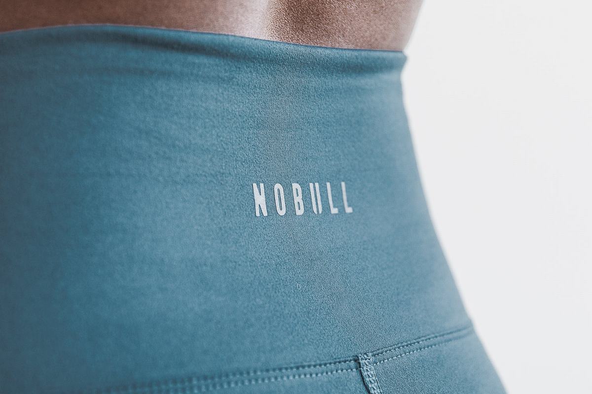 Nobull High-Rise 7/8 Tight Matte Hardloopbroek Dames Diepturquoise | 698342-OCF