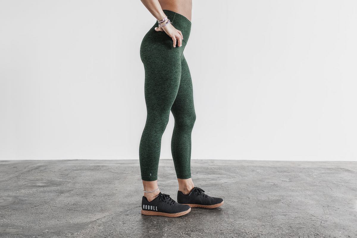 Nobull High-Rise 7/8 Tight Matte Hardloopbroek Dames Groen | 706312-FEU