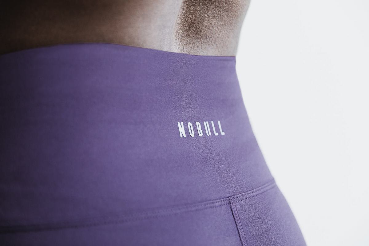 Nobull High-Rise 7/8 Tight Matte Hardloopbroek Dames Paars | 931270-GCZ