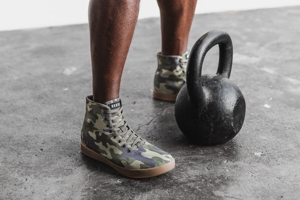 Nobull High-Top Canvas Trainer Fitness Schoenen Heren Camo | 692710-UPQ