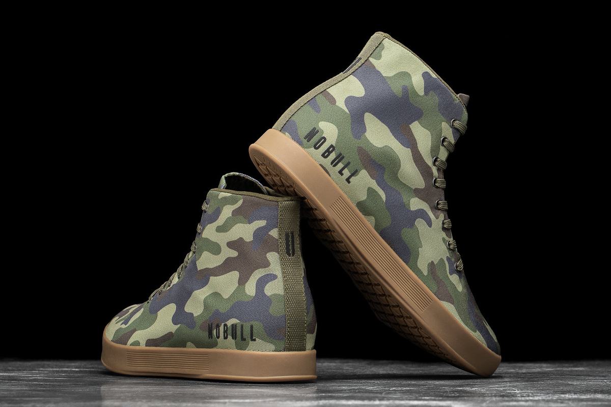 Nobull High-Top Canvas Trainer Fitness Schoenen Heren Camo | 692710-UPQ