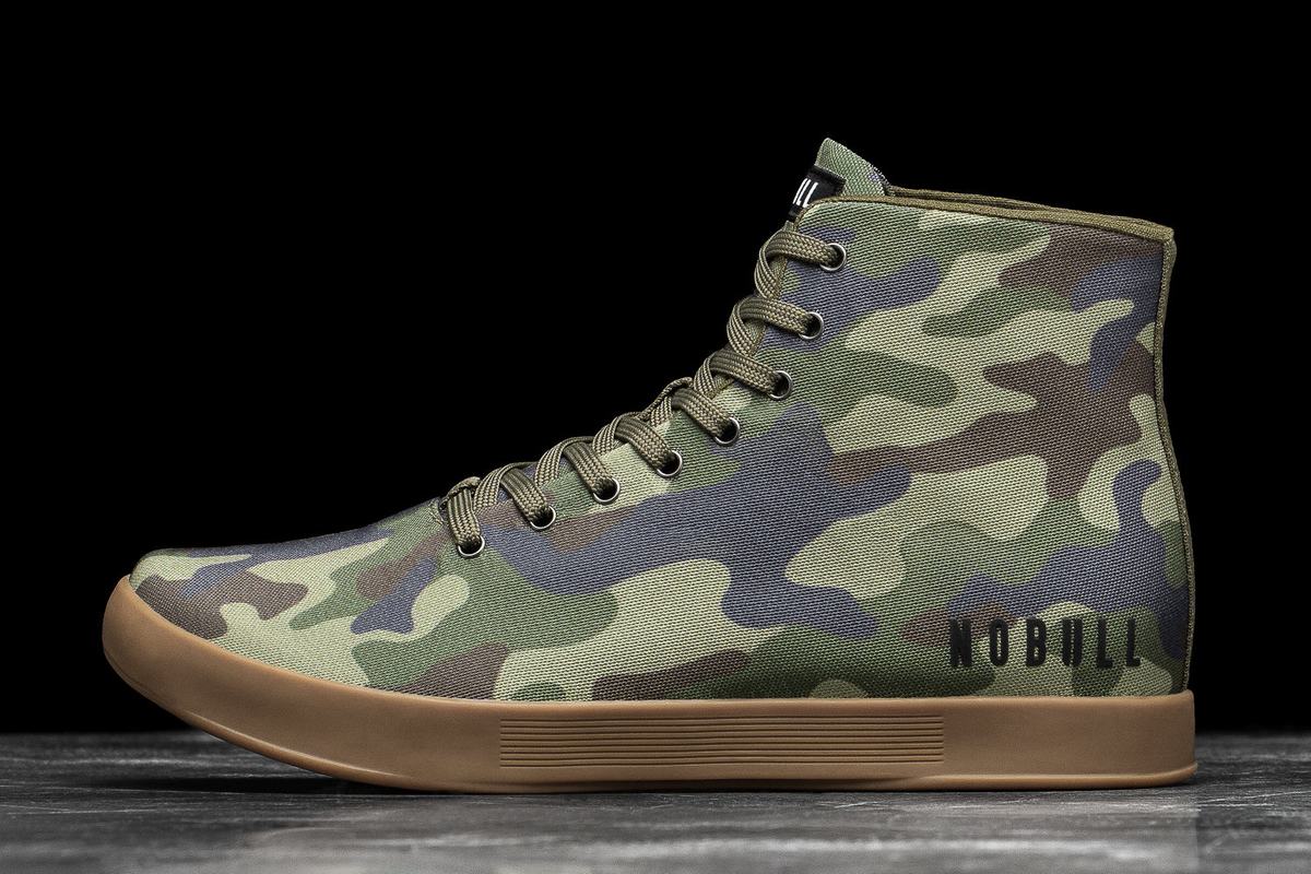 Nobull High-Top Canvas Trainer Fitness Schoenen Heren Camo | 692710-UPQ