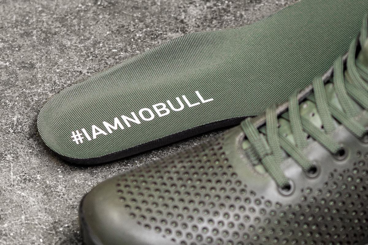 Nobull High-Top Leather Trainer Fitness Schoenen Heren Olijfgroen | 806325-PNK