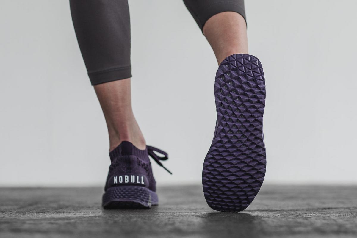 Nobull Knit Runner Loopschoenen Dames Paars | 459617-JSV