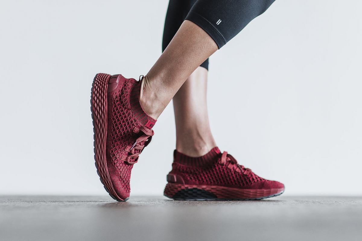 Nobull Knit Runner Loopschoenen Dames Rood | 486792-YGI