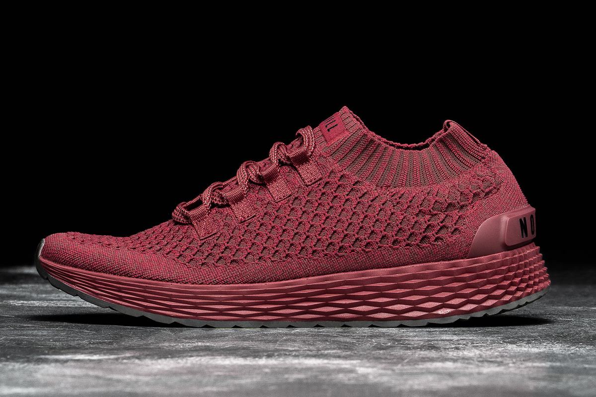 Nobull Knit Runner Loopschoenen Dames Rood | 486792-YGI