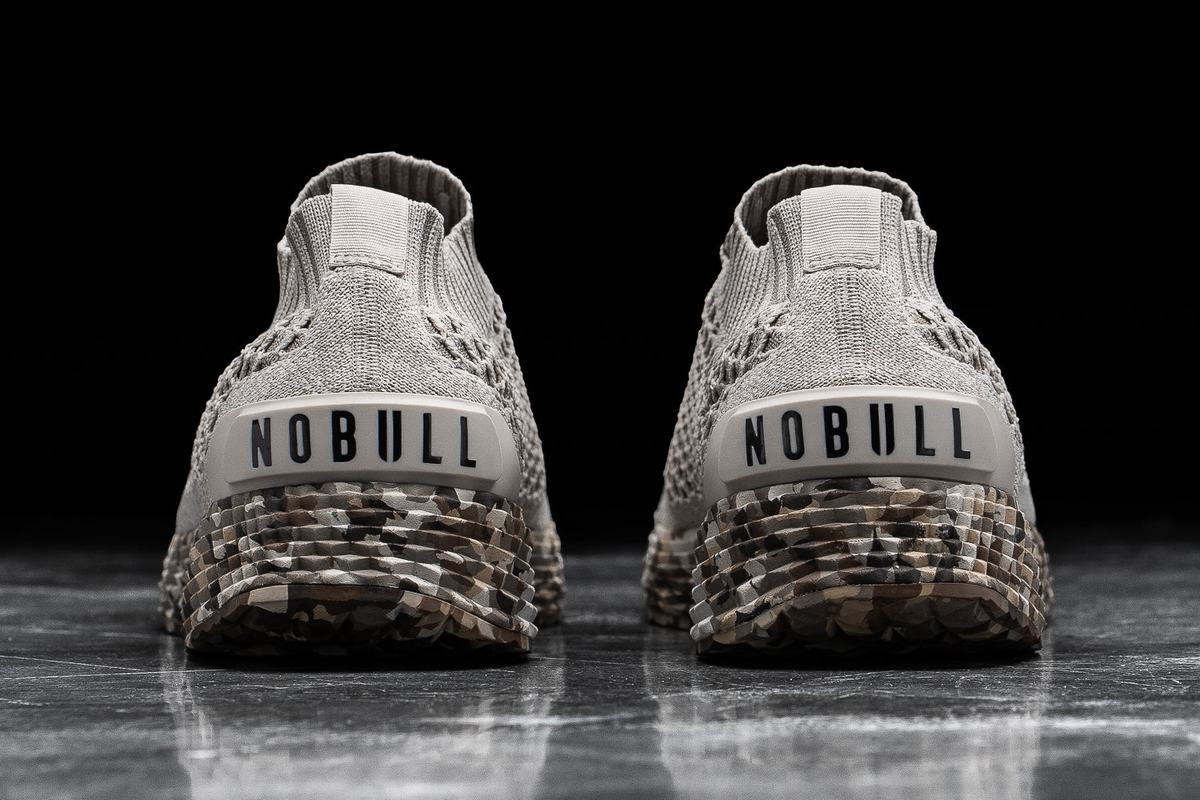 Nobull Knit Runner Loopschoenen Heren Beige | 321654-NRC