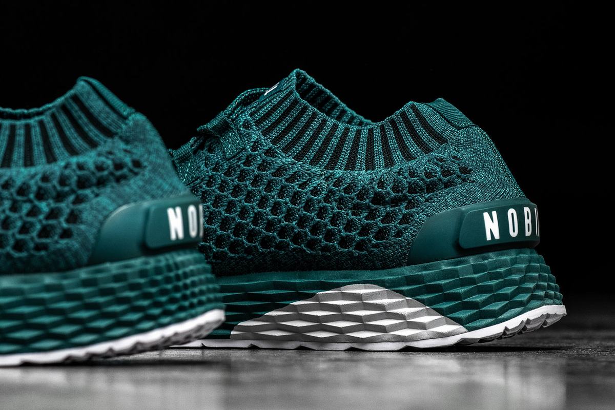 Nobull Knit Runner Loopschoenen Heren Diepturquoise | 631508-KJR