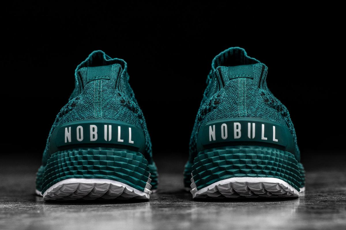 Nobull Knit Runner Loopschoenen Heren Diepturquoise | 631508-KJR