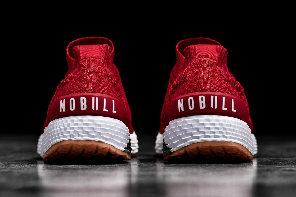 Nobull Knit Runner Loopschoenen Heren Rood | 375960-NIO