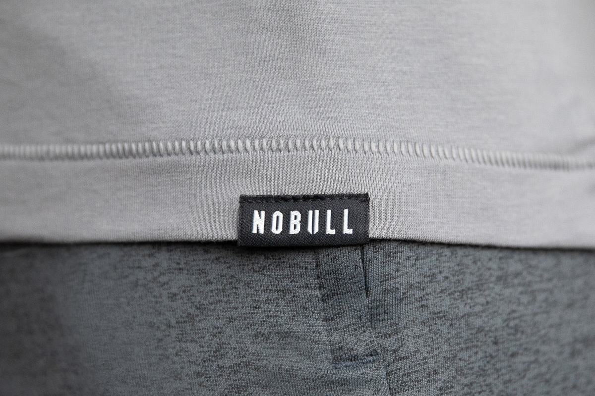 Nobull Lightweight Henley T-shirts Heren Donkergrijs | 356791-DTV