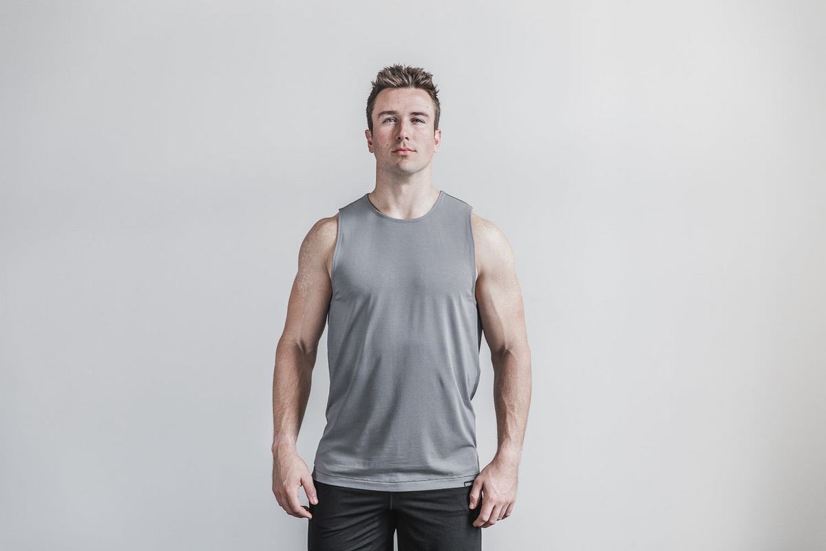 Nobull Lightweight Tank Tanktop Heren Donkergrijs | 280736-VOP