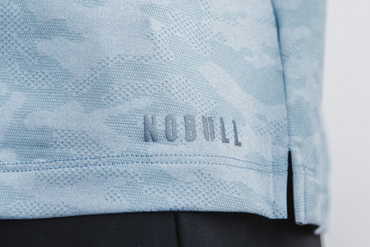 Nobull Lightweight Textured Polo T-shirts Dames Camo | 740213-BAW