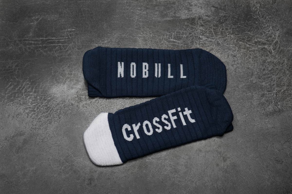 Nobull Low Crossfit® Sokken Heren Donkerblauw Wit | 953678-QPO