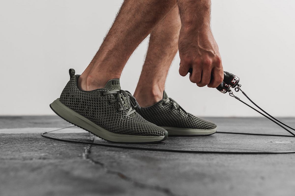 Nobull Mesh Runner Loopschoenen Heren Diepolijfgroen | 305694-UTZ