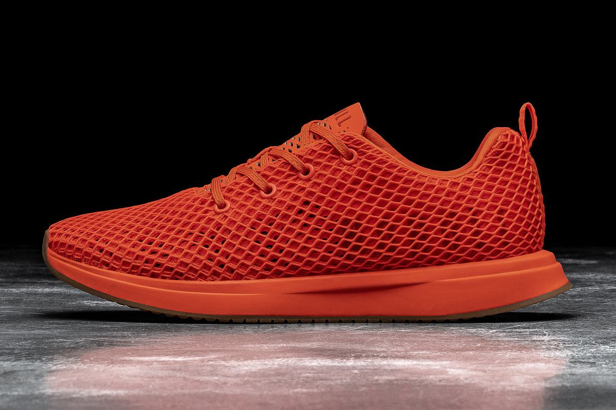 Nobull Mesh Runner Loopschoenen Heren Oranje | 857206-XKE