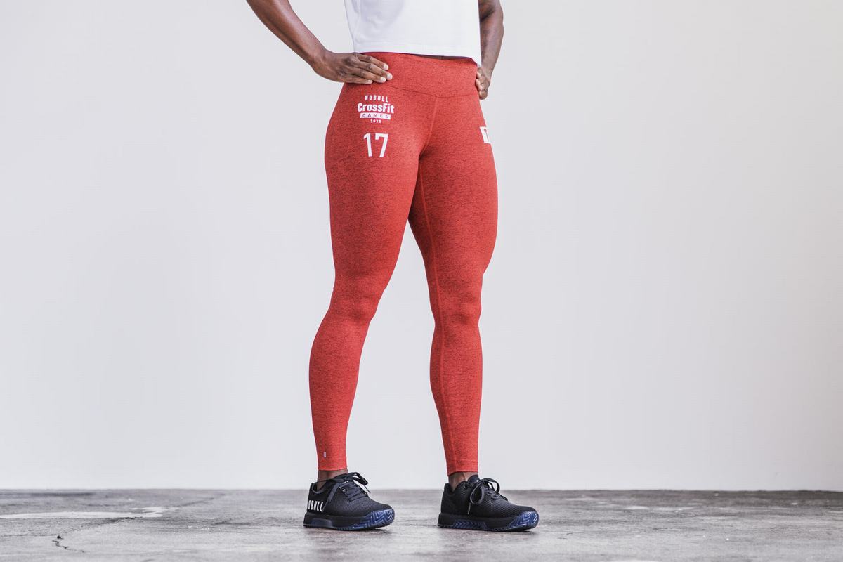 Nobull Mid-Rise Tight Toomey Hardloopbroek Dames Rood | 365120-EYX