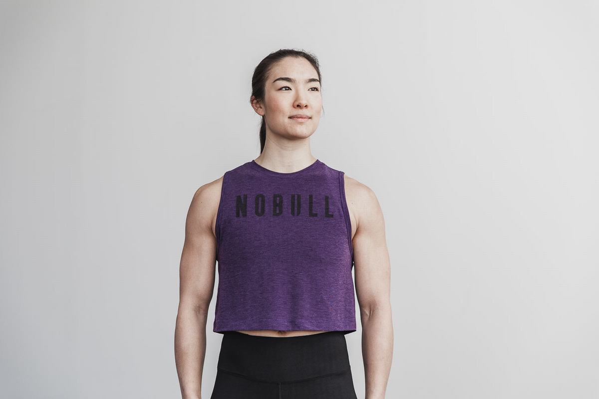 Nobull Muscle Tank Tanktop Dames Paars | 296840-RHY