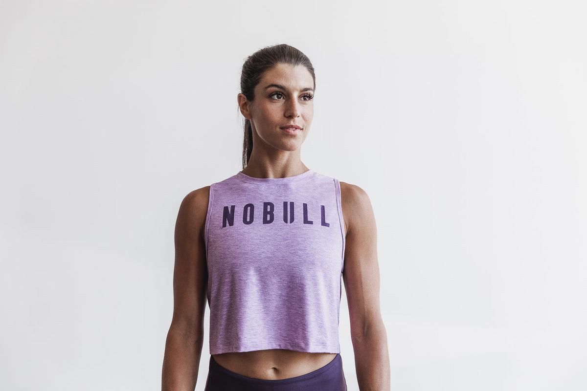 Nobull Muscle Tank Tanktop Dames Paars | 653291-ADV